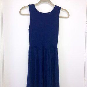 Navy Aqua Mini Dress (Small)